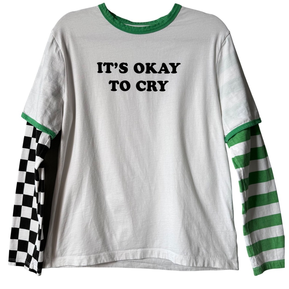 Vans x Tom Whack "It's‎ Okay To Cry" Long Sleeve Tee Medium Skater Streetwear - Picture 4 of 7